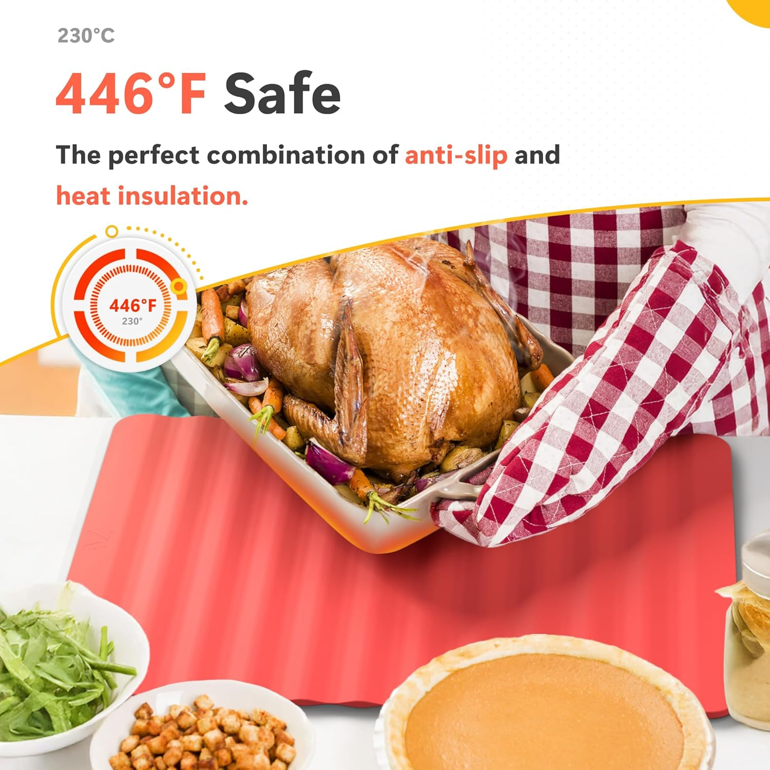 Li&Zhao Dish Drying Mats for Kitchen Counter - Dish Mat Drying Kitchen Mat Silicone Drying Mat Silicone Mats Dish Rack Mat Dish Drainer Mat image number 2