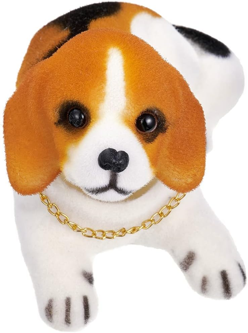 Shaking Head Lucky Dog Bobbing Heads Car Dash Puppy for Car Vehicle Decoration, Beagle (16X9X11Cm)