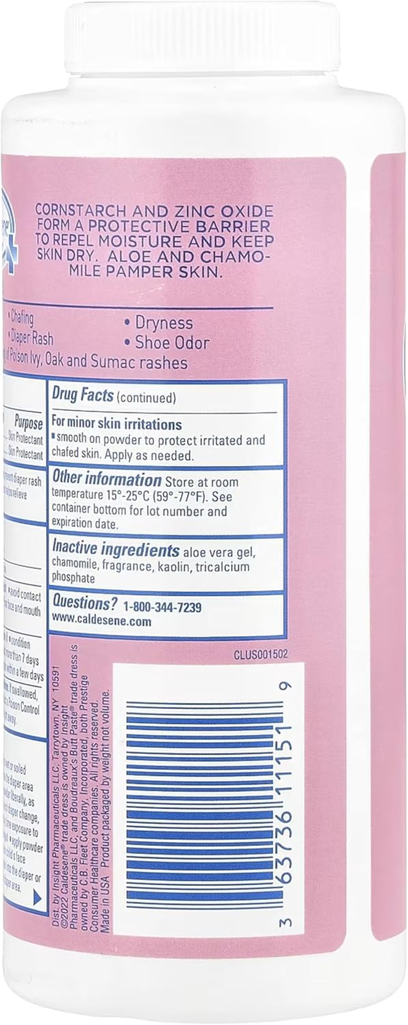 Caldesene Medicated Protecting Powder with Zinc Oxide & Cornstarch 5 Oz (Pack of 2) image number 6