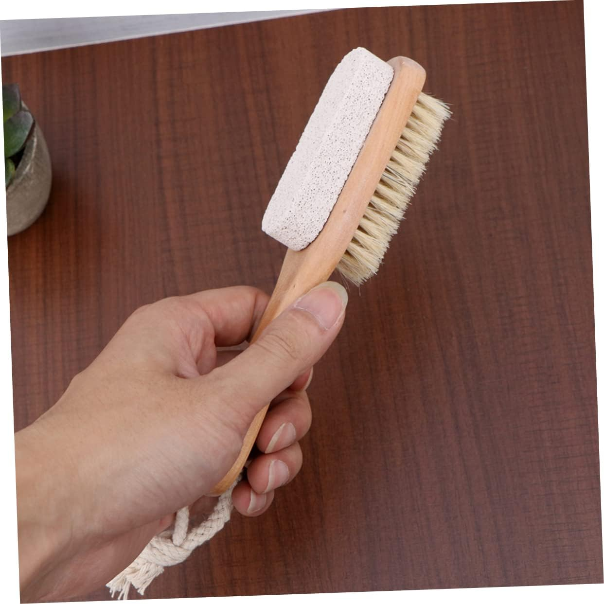 Safe Foot Exfoliator Brush Pumice for Callus Removal Pedicure Care Tool image number 2