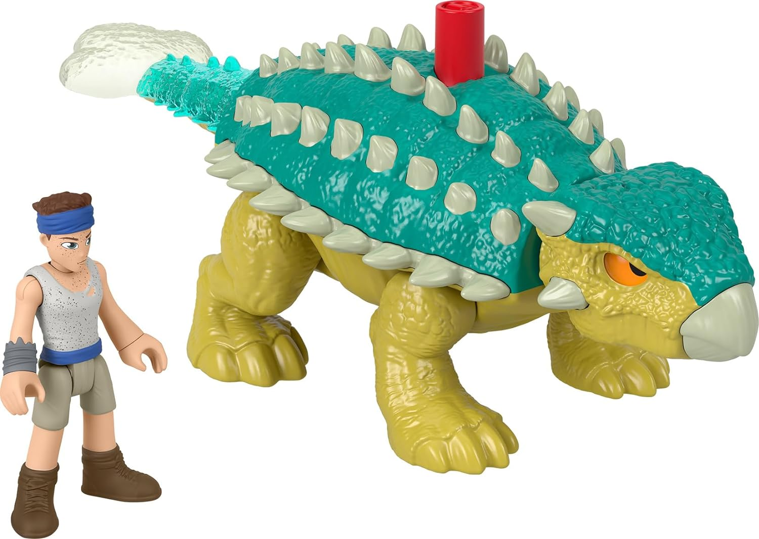Fisher-Price Imaginext Jurassic World Dinosaur Toy Bumpy & Ben Figure Set for Pretend Play Preschool Kids Ages 3+ Years image number 5