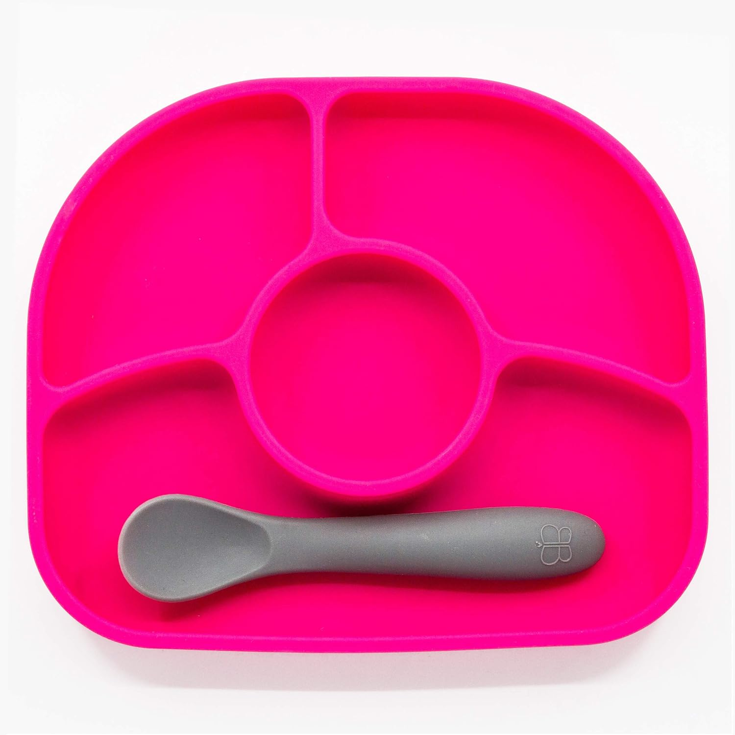 Bbluv - Y&uuml;mi - Anti-Spill Silicone Suction Plate & Spoon Set (Lime)