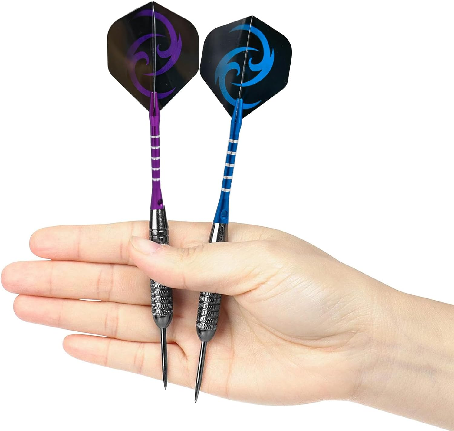 Steel Tip Darts with Aluminum Shafts Sharpener Tool Extra Flights and Protectors(22G/20G) image number 2