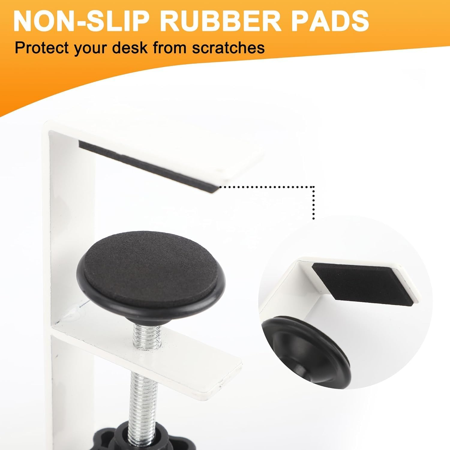 Under Desk Cable Management Tray No Drill Cable Management Box with Clamp for Wire Organizer under Table Wire Management Tray Cord Organizer Rack Basket for Office & Home Standing Desk White image number 2