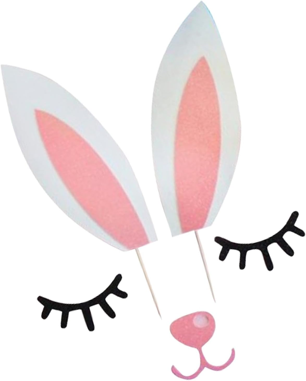 Cake Decoration Cards, Deer Antler Bunny Ears Cake Decoration, Festive Cake Decorating Dessert Toppers for Christmas Wedding Birthday image number 3