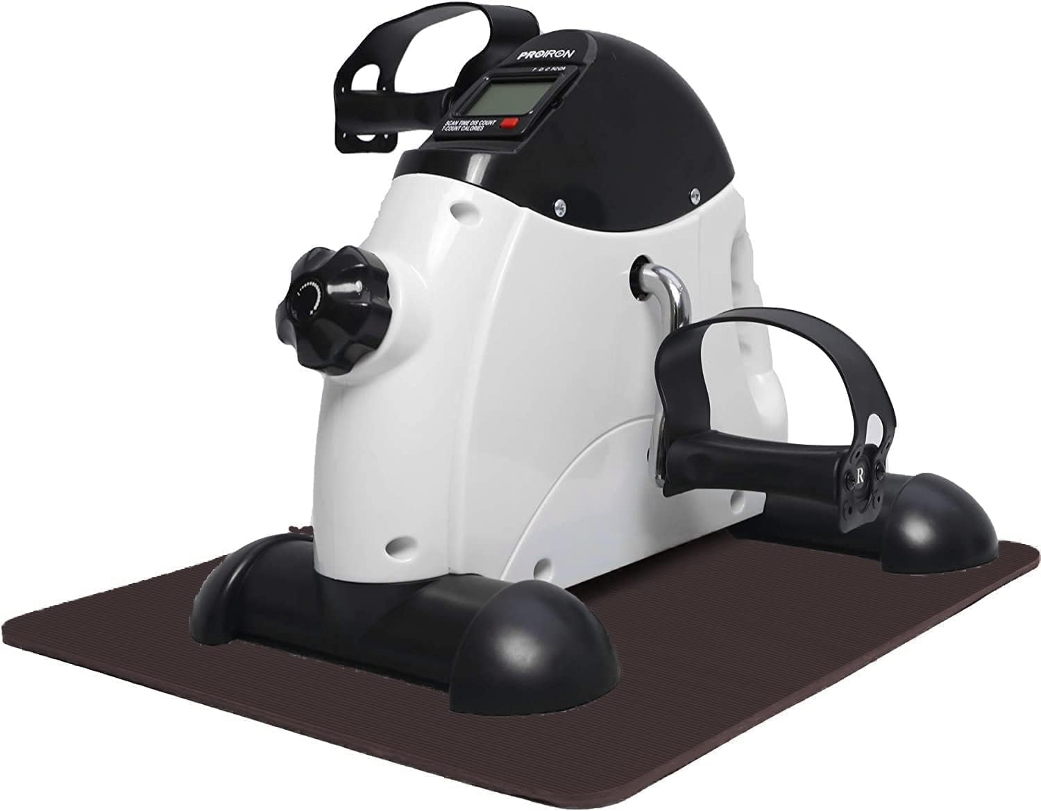 PROIRON Mini Exercise Bike, Portable under Desk Bike Pedal Exerciser with Free Anti-Slip Mat Adjustable Resistance Knob and LED Screen Display for Home/Office Workout image number 6