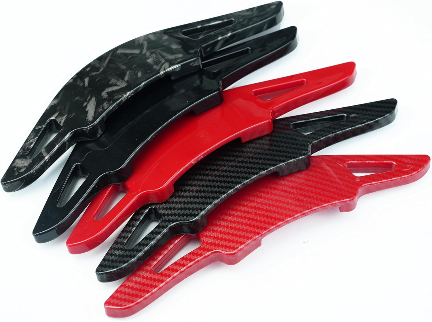 Ontto ABS Plastic Car Steering Wheel Shift Paddle Shifter Extension Fit for Audi A3 S3 8V A4 S4 A5 S5 B8.5 A6 S6 A7 S7 C7 Q5 Q7 2013 2014 2015 2016 Accessories Gear Shift Paddle 2 Pcs Black image number 3