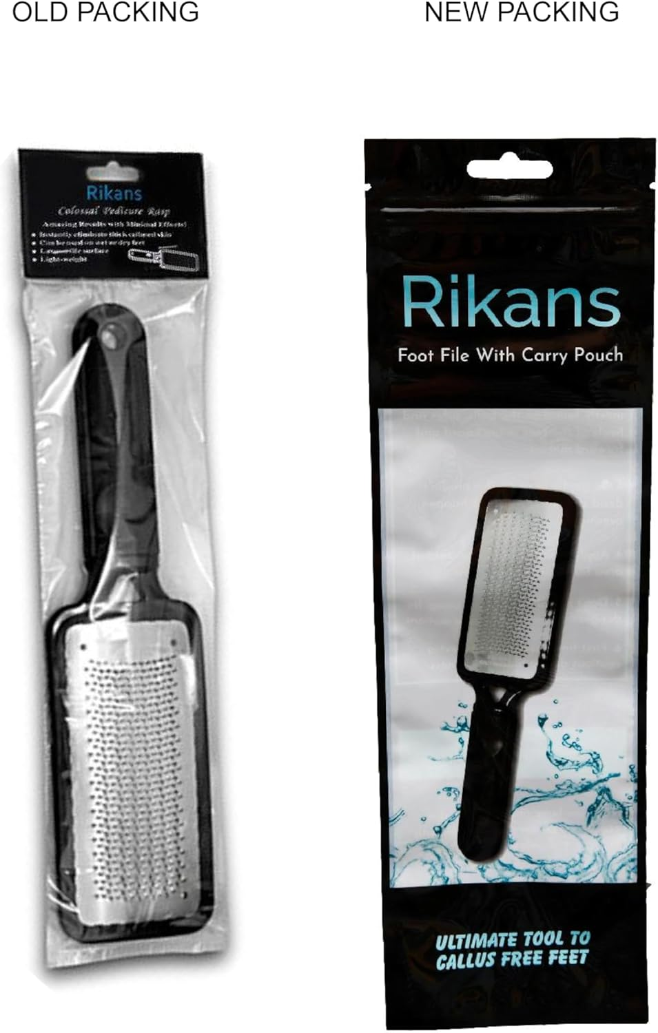 Colossal Foot Rasp File and Callus Remover. Best Foot Care Pedicure Metal Surface Tool to Remove Hard Skin. Can Be Used on Both Wet and Dry Feet, Surgical Grade Stainless Steel File.
