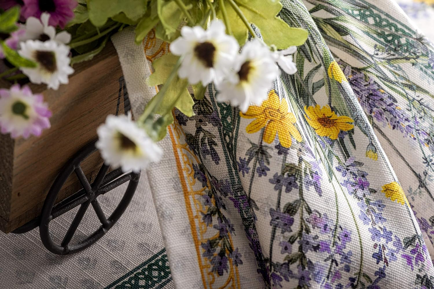 Maison D'Hermine Cloth Napkins Set of 4 100% Cotton Everyday Reusable Square Napkins Cloth Washable, Dinner, Party, Wedding, Restaurant, Spring/Summer (Fanny Lavender, 20" X 20") image number 6