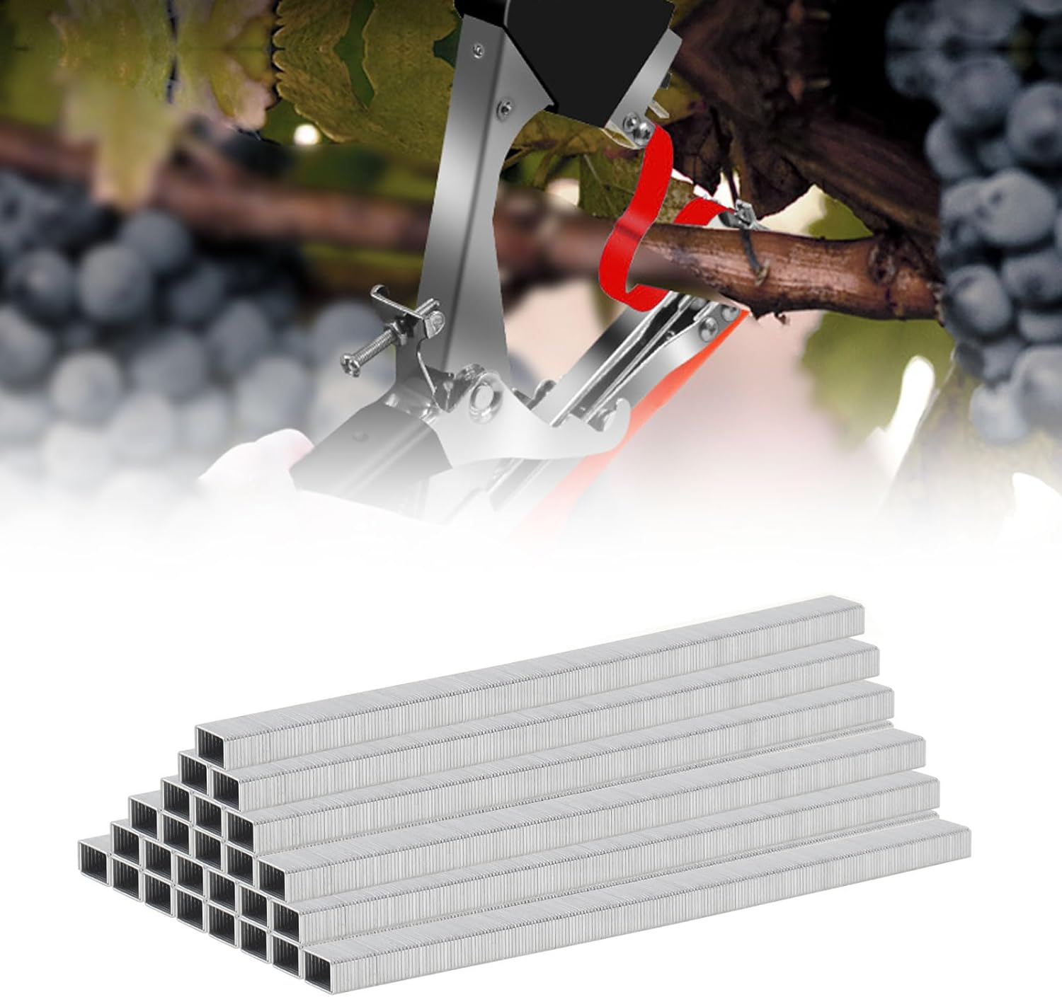 Replacement Staples Tapener Parts 1/4 Inch Length 210 per Strip 26/6 Standard Staples for Staplers, 10,000 General Purpose Staples image number 1