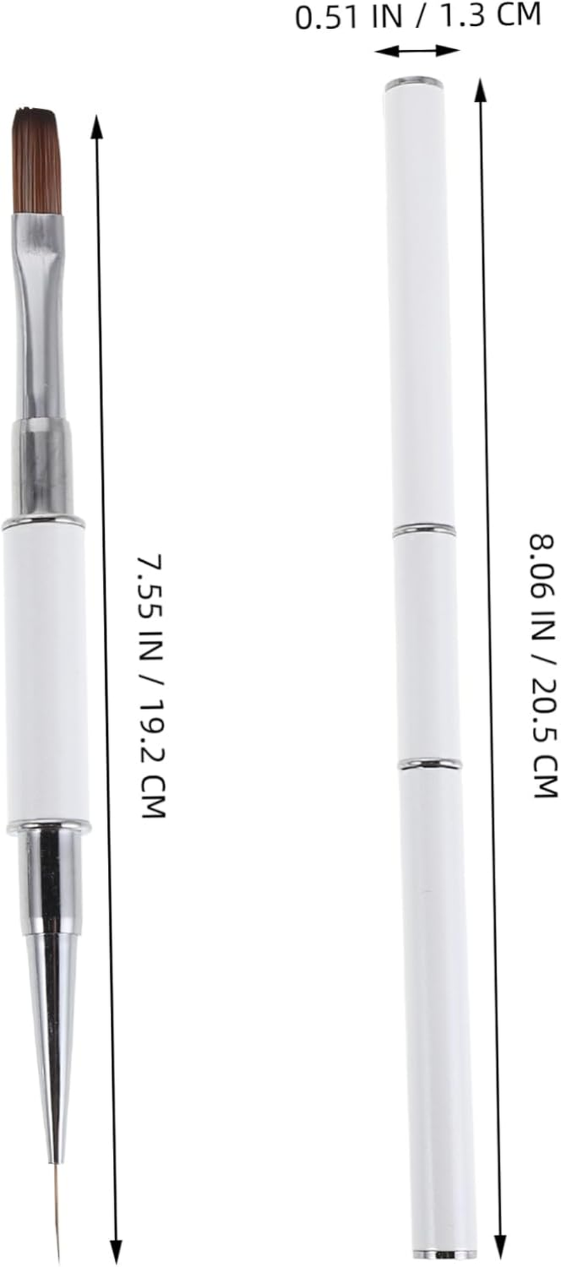 3Pcs Double Ended Nail Art Brushes Fine Detail Liner Pens for Precise Line Drawing and Gradient Effects Versatile Nail Brush Tools for Salon and Personal Manicure Designs - Yellow image number 6