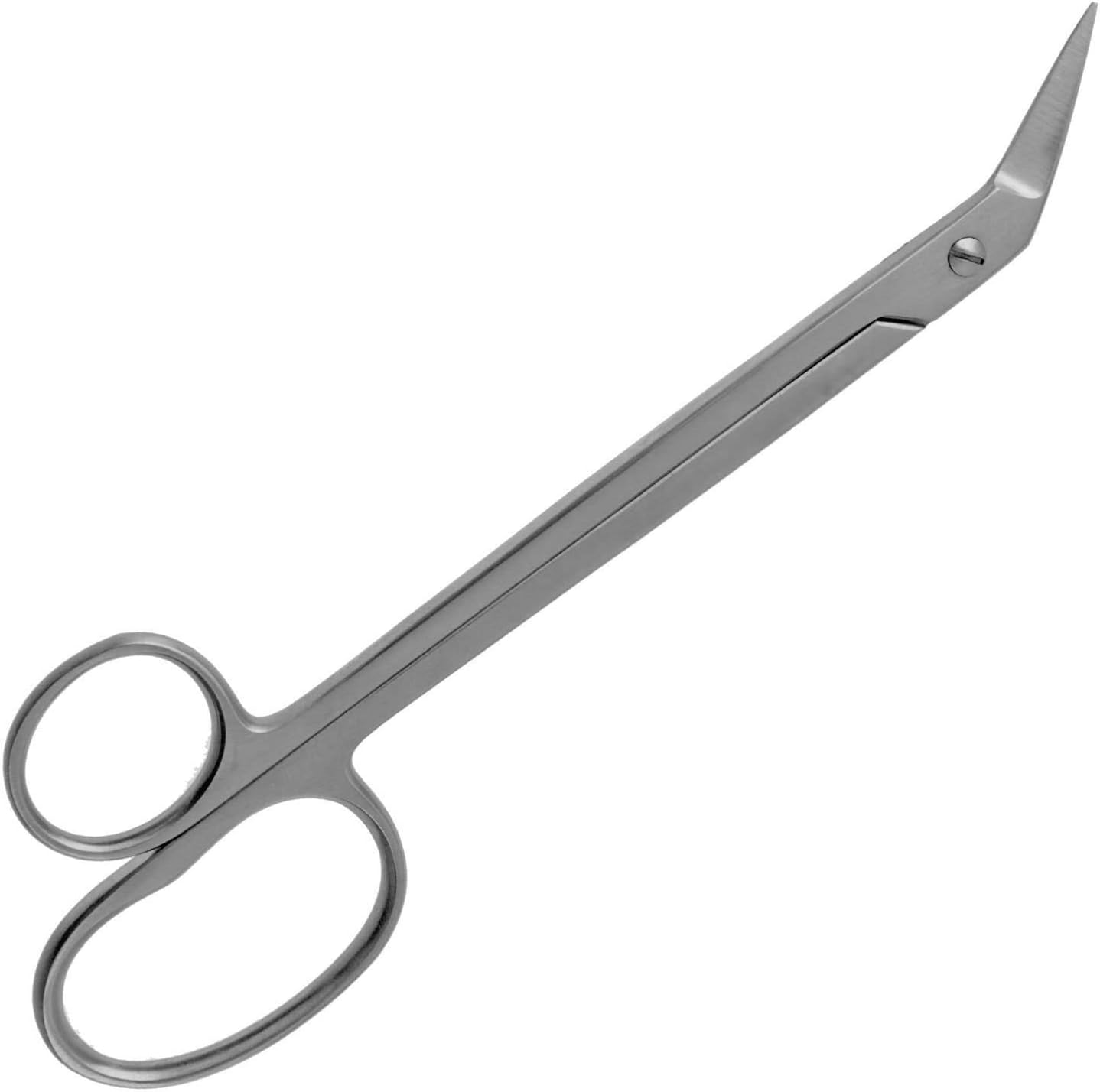 YNR Toe Nail Scissors + Clippers Extra Long Reach Handle Kelly Scissors Surgical Stainless Steel Pedicure Chiropody CE (Plain Silver) image number 2