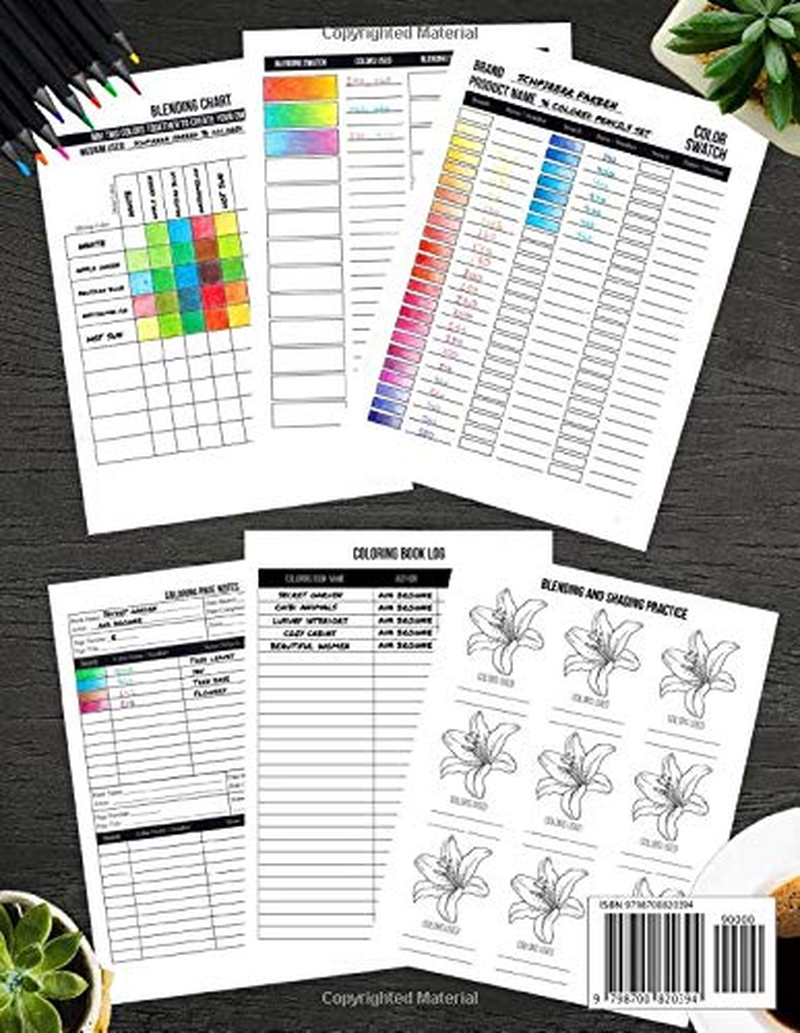 The Colorist'S Companion: the Ultimate Color Chart and Coloring Logbook with Color Swatches, Blending Swatches, Page Trackers and More!