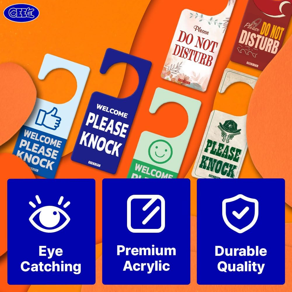 Do Not Disturb Door Hanger Sign (06. Dance, 2 Pack) image number 3