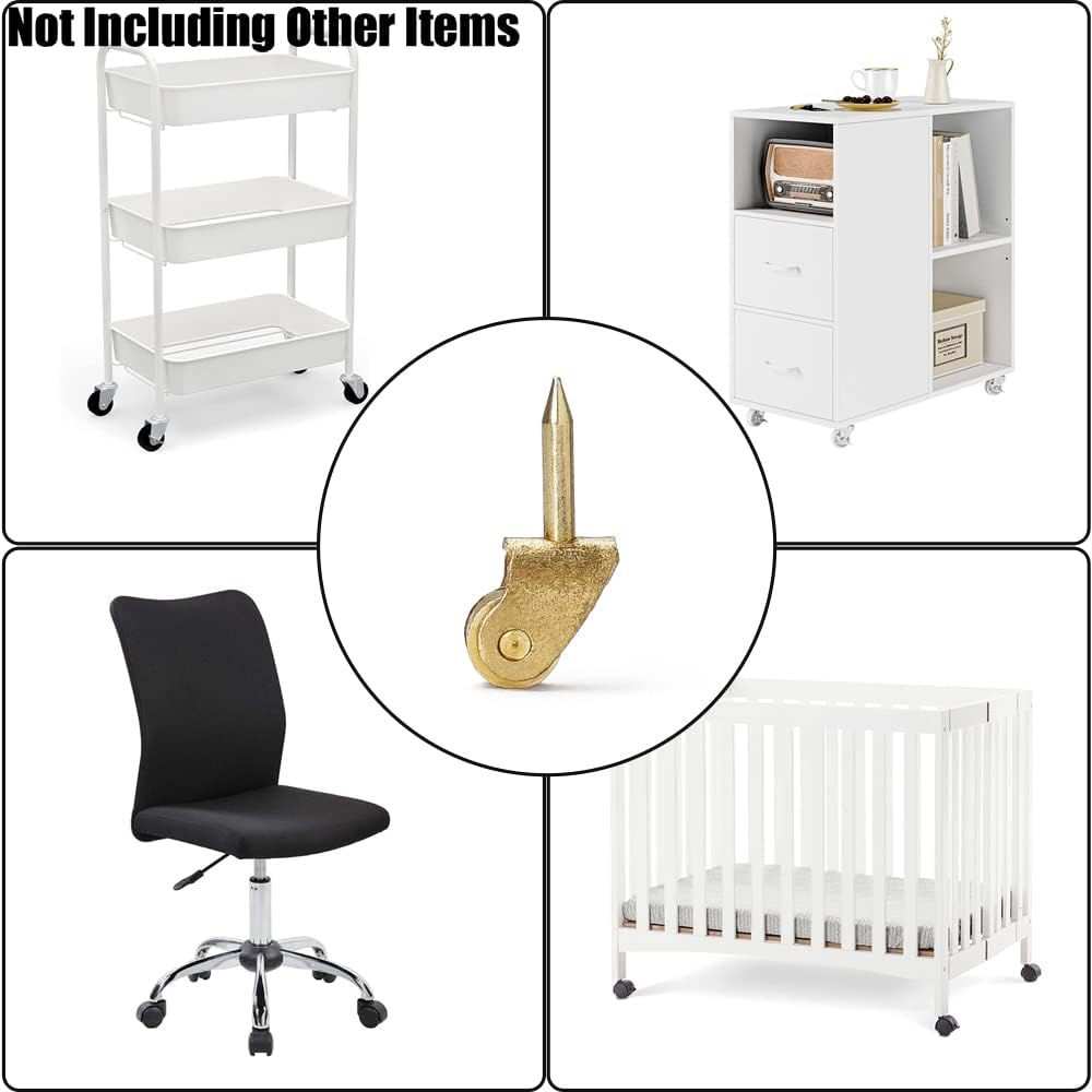 Odoria 1/12 Scale Dolls House Miniature Pulleys Caster 10Pcs Dollhouse Accessories image number 3