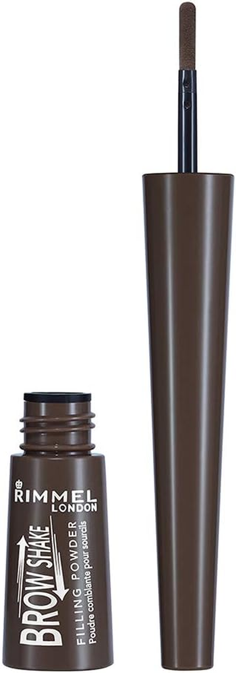 Rimmel London Brow Shake Filling Powder, Dark Brown, 8.3G