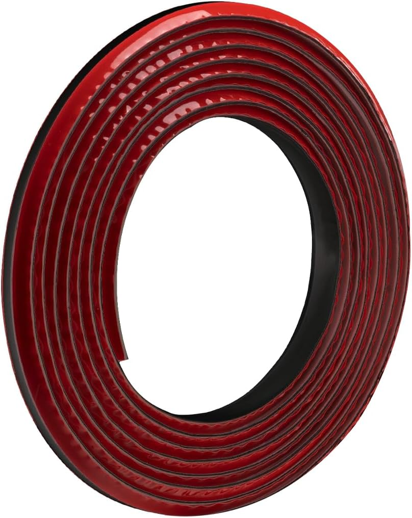 10 Ft Flexible Trim Caulk Strip,Peel and Stick Trim Molding,Floor Molding Trim,Self Adhesive Caulk Strip for Corners,Cabinet Edges,Ceiling Edges,Tile Edges (Black) image number 5