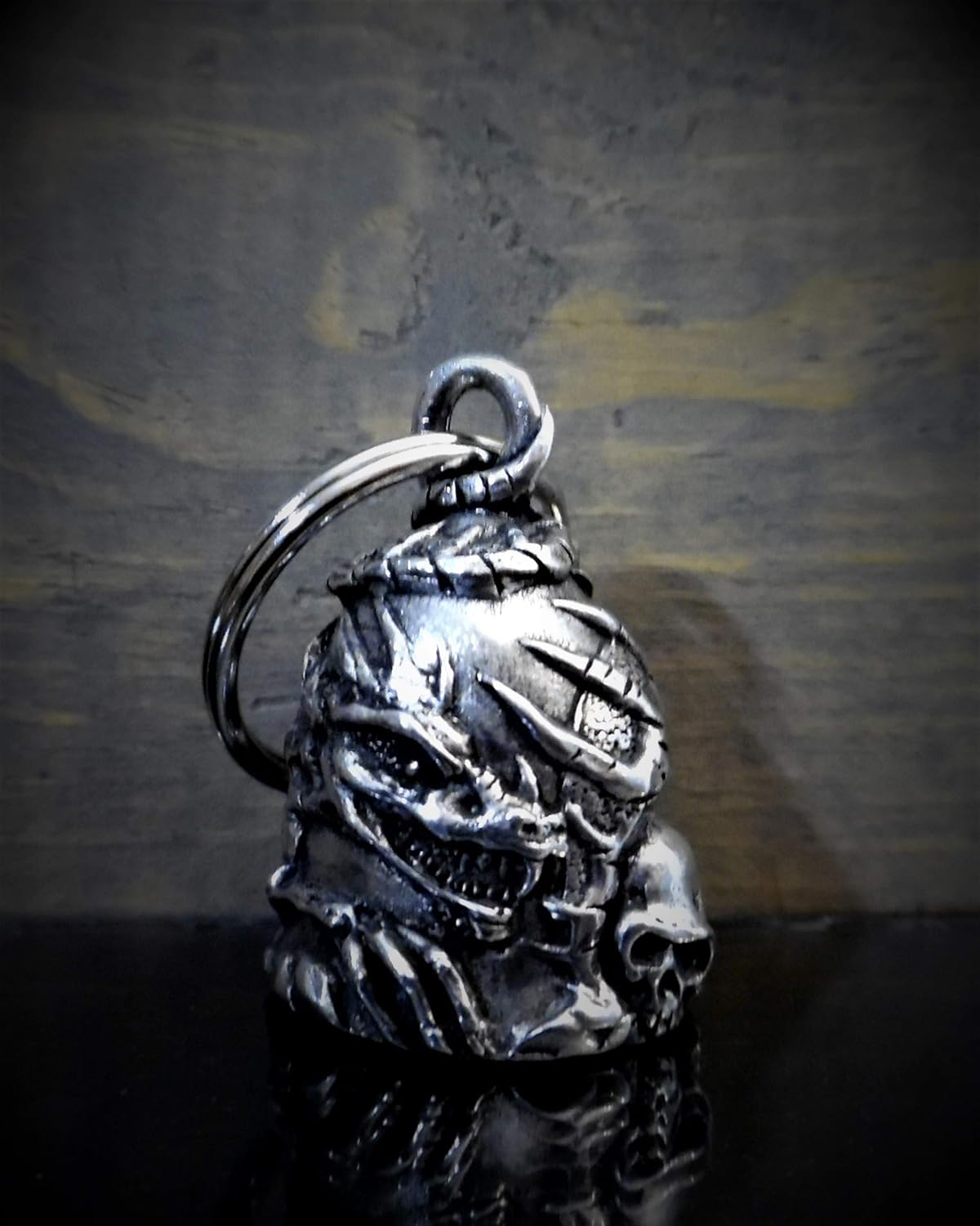 Bravo Bells Skull Dragon Bell - Biker Bell Accessory or Key Chain for Good Luck on the Road image number 6