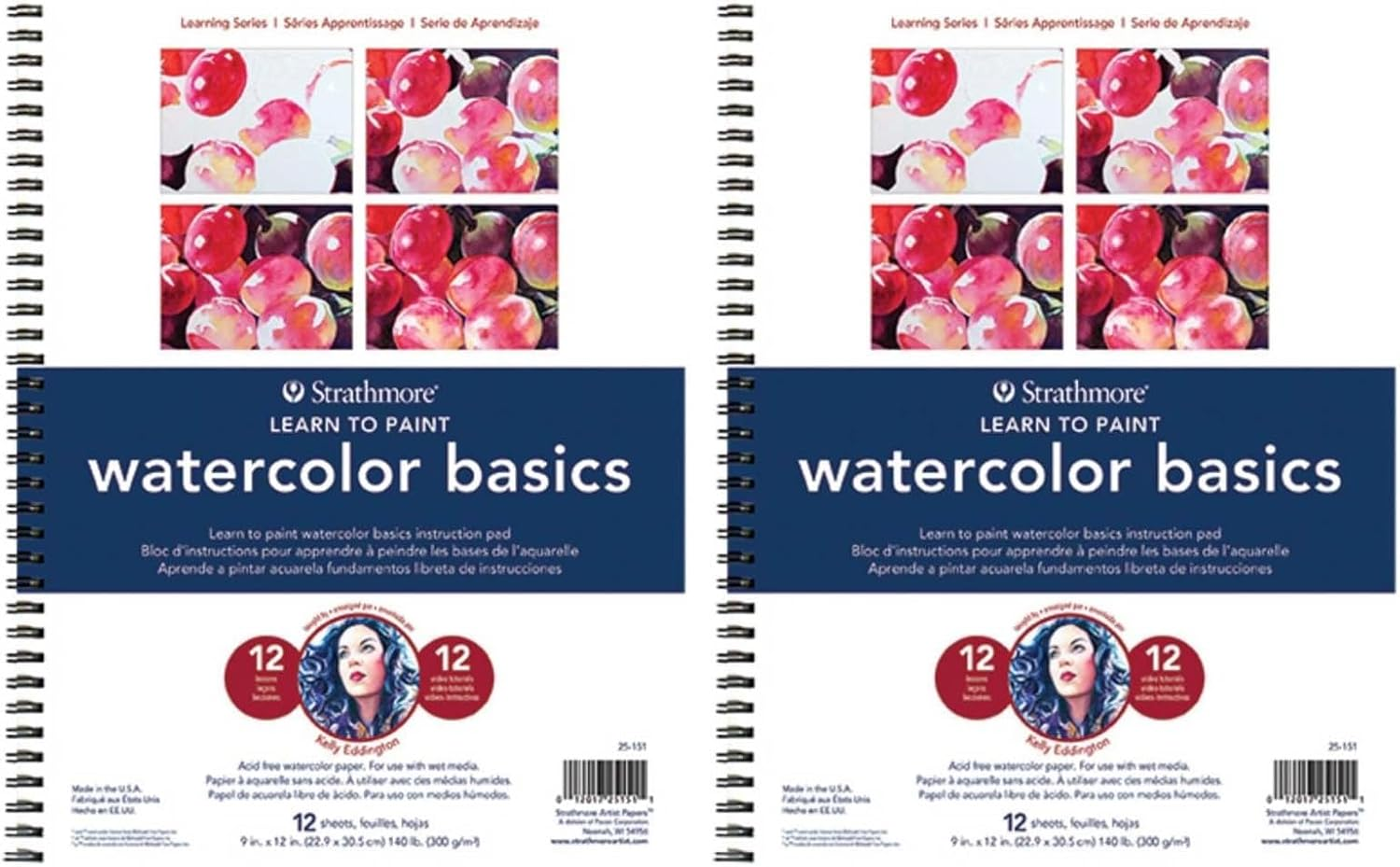 Strathmore (25-752 300 Learning Series Colored Pencil Textures Pad, White, 9X12 In image number 2