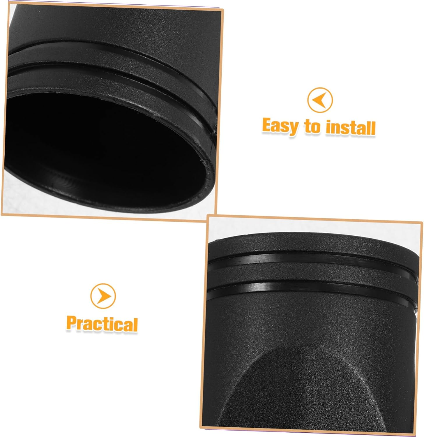 Generic Blower Tube Air Collector Hairdryer Blow Dryer Hair Dryer Concentrator Narrow Diffuser Nozzle Hair Styling Tools Hair Dryer Single Nozzle Hair Dryer Attachment Nozzle Black Plastic image number 2