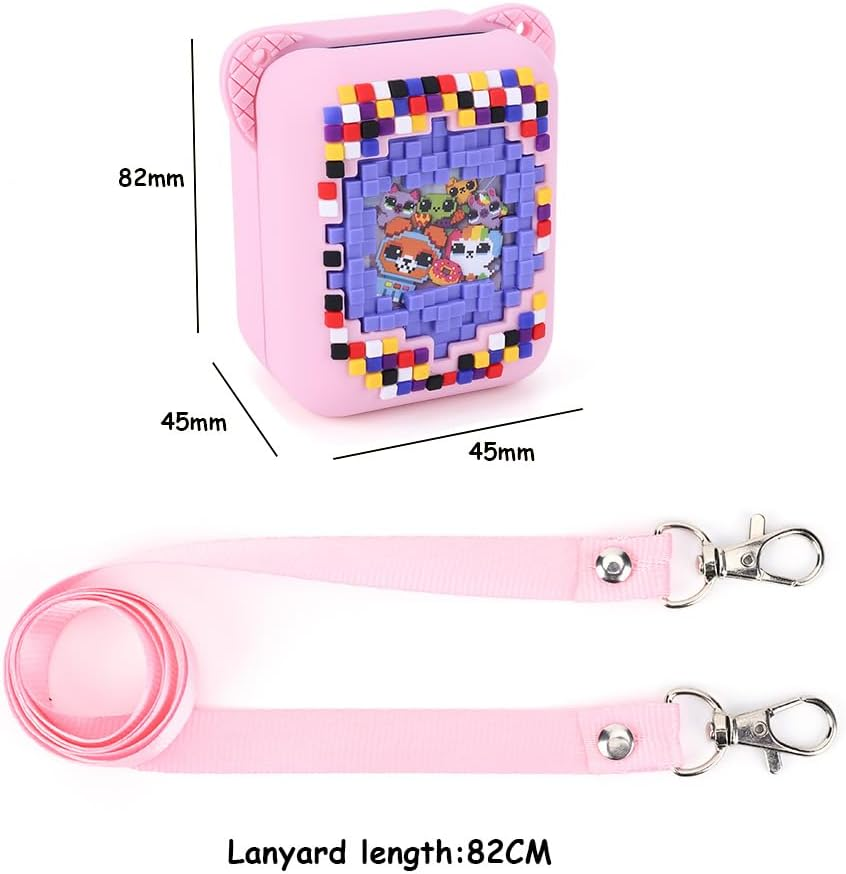 Protective Silicone Case for Bitzee Digital Pet Interactive Virtual Toy, Protective Sleeve Holder Skin Washable with Lanyard for Bitzee Interactive Toy Digital Pet and Accessories image number 6