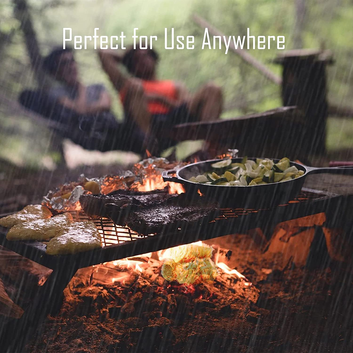 Fire Starters for Campfires Fireplace (80 Pack) - Easy & Quick Charcoal Firestarter Fits for Kamado Joe Big Green Egg image number 5