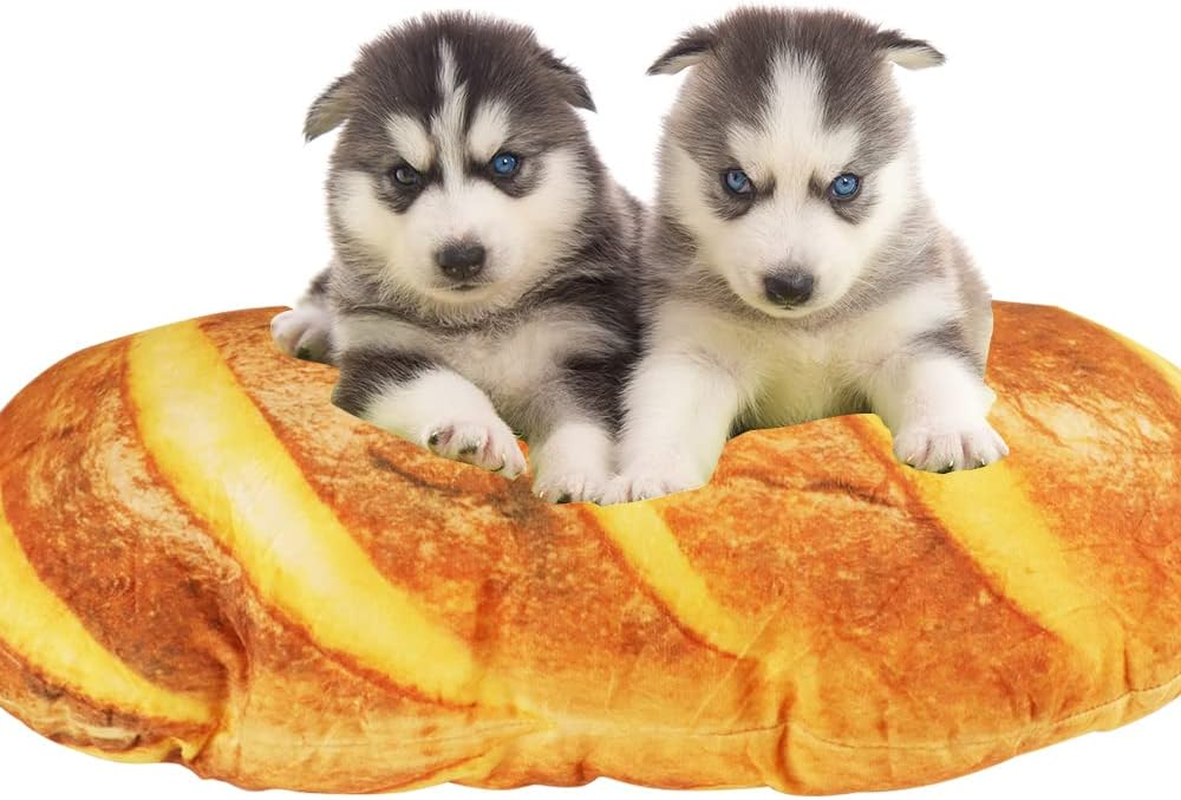 LZYMSZ 3D Simulation Bread Pillow, Plush Stuffed Food Lumbar Back Cushion,Soft 3D Butter Bread Cushion Throw Pillow for Sofa /Home Bedroom/ Office/ Dormitory in Valentine'S Day, Christmas, Birthday (23.6'') image number 6