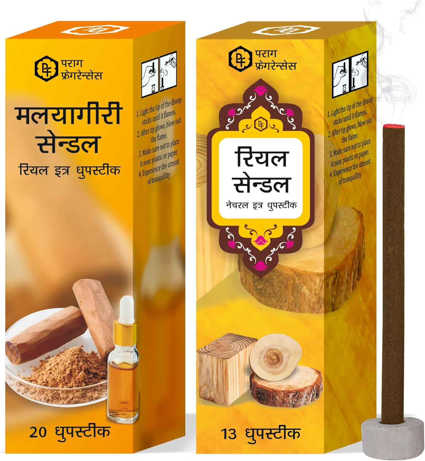 Parag Fragrances Taza Chemeli & Desi Gulab Dhoop Sticks Combo Offer Pack/Extra Dhoop Sticks for Pooja & Home Fragrance 20Pc + 20Pc = 40Pc Dhoop Sticks image number 1
