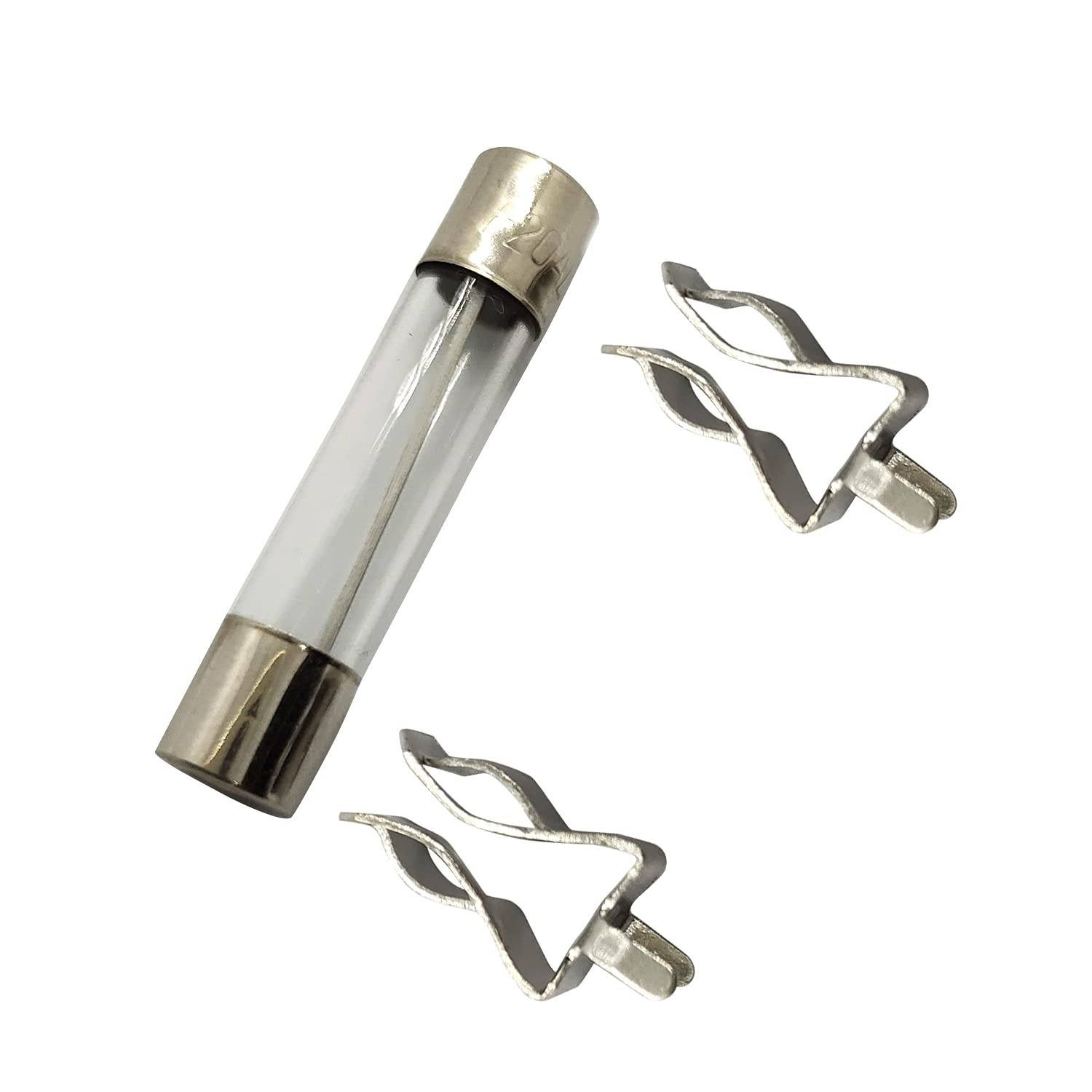 ALLNICE M6 X 30 Mm Glass Cartridge Fuse Quick Glow Tube Fuse Assortment Kit 0.5A 1A 2A 3A 5A 10A 15A 20A 30A, 72PCS and 10PCS Fuse Seat (Type 1: M6 X 30 Mm)