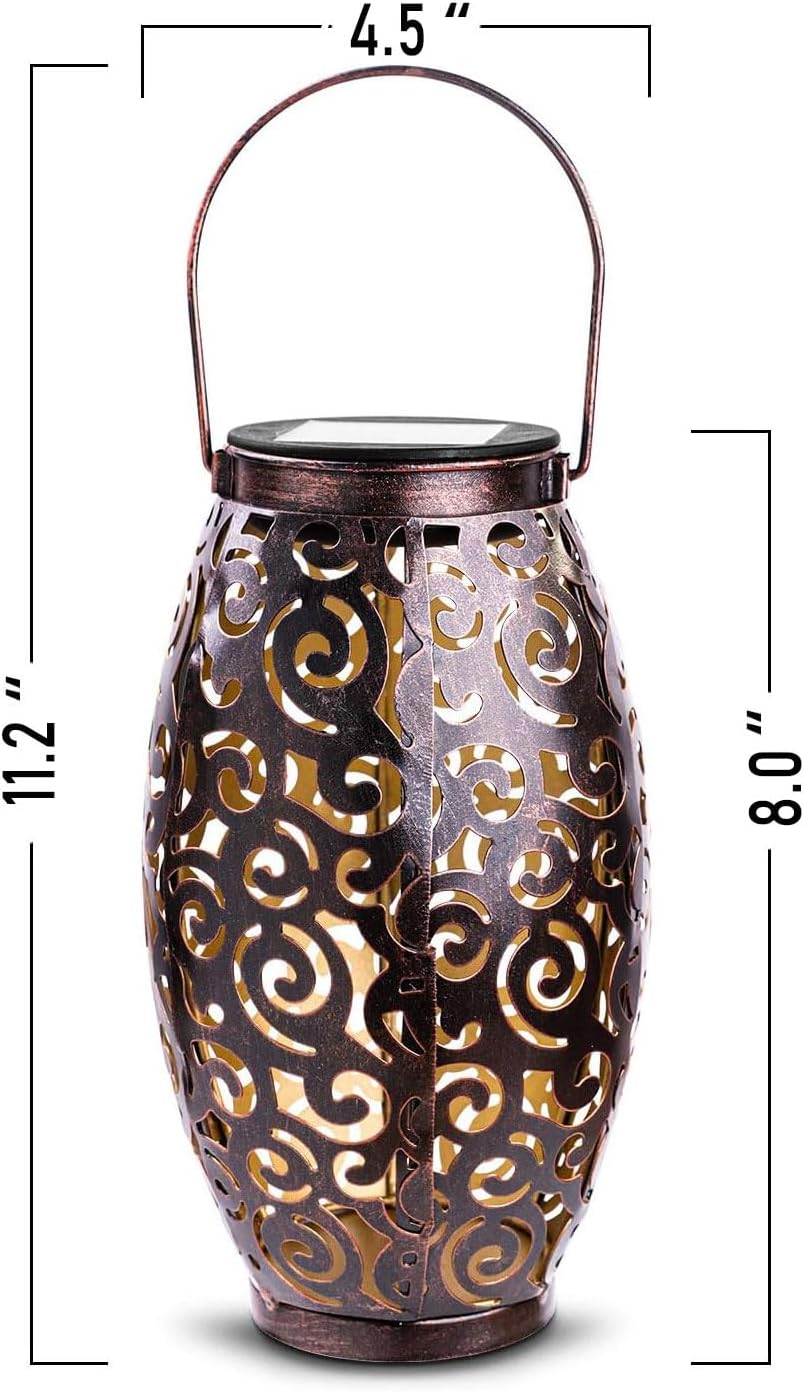 Solar Lanterns LED Table Lights for Patio Garden Courtyard Porch Pathway Decorative (1 Pack) image number 4