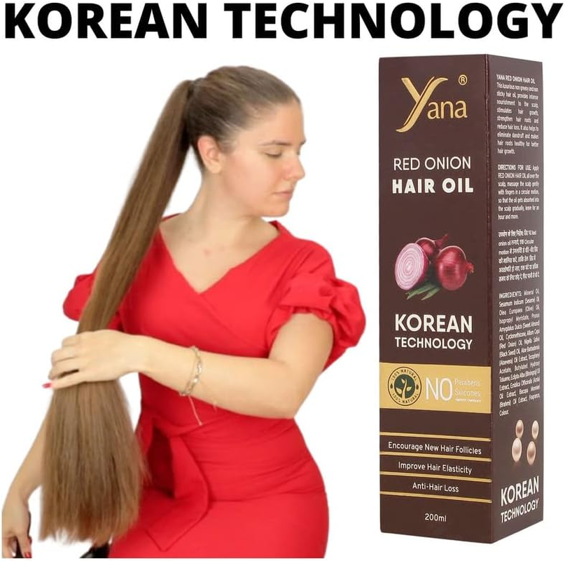 Onion Oil Hair,Onion Hair Oil Longer Hair Nourishing Strengthening Repairing by Korean Technology image number 1