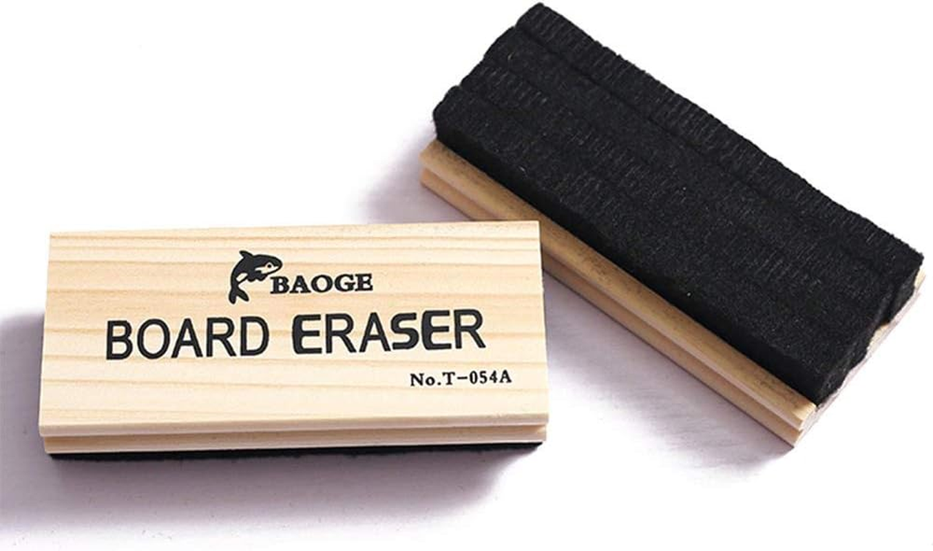Chalk Eraser - Campus Style Pine Wood Chalkboard Blackboard Cleaner Wooden Felt Eraser Duster Engravable College Styled DIY Gift Office School Supply 2 Pack image number 3