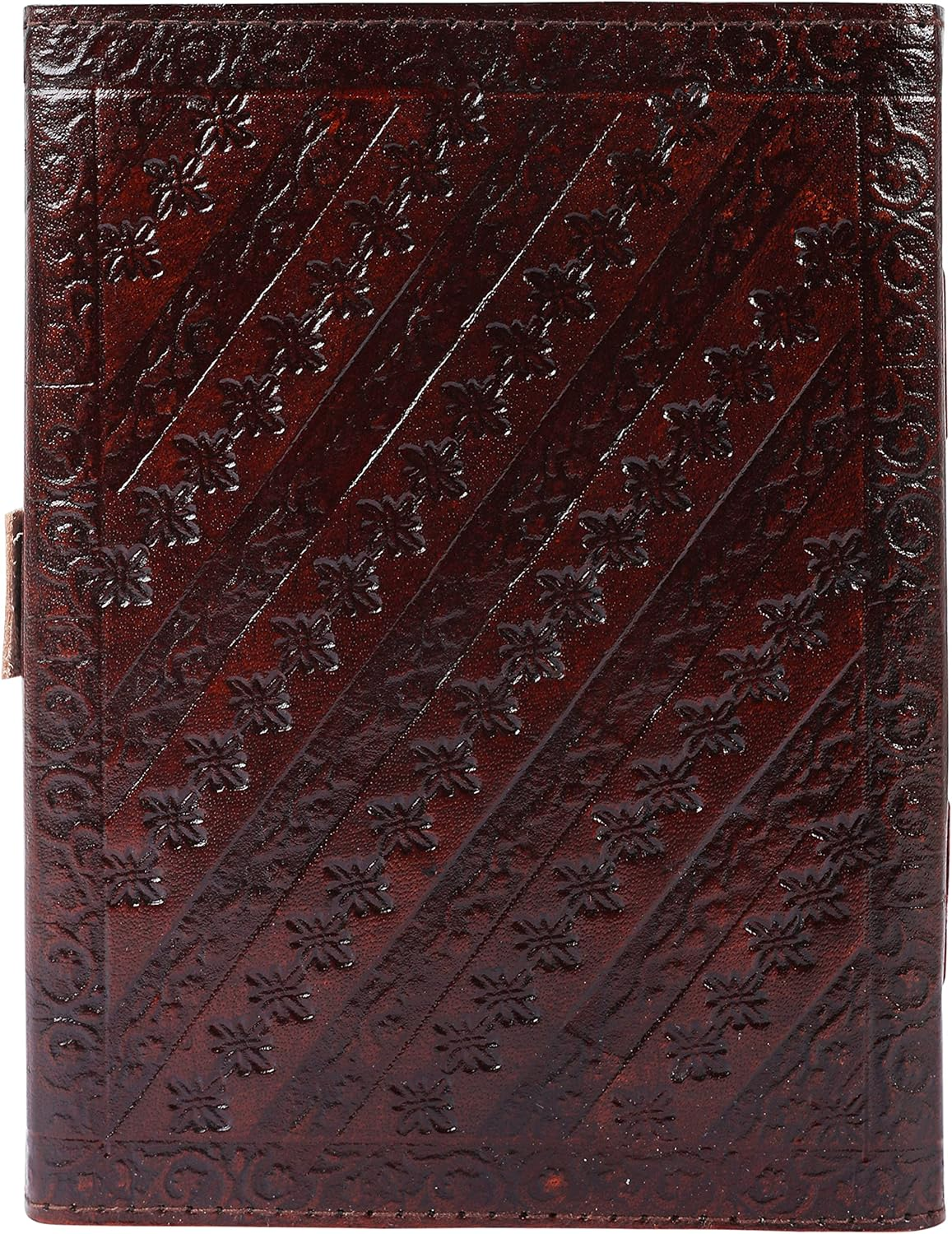 OVERDOSE Colosseum Brown Leather Journal - Handmade Journal for Students, Office Bound Leather Journal for Men & Women | Sketchbook | Notebook Diary - 5 X 7 Inches | 12 X 17 Cm | A6 image number 4