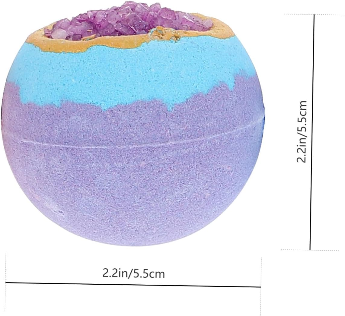 Minkissy 4Pcs Bath Salt Ball Moisturizing Bath Natural Sea Salt Materials Portable Tub for Kids Shower Shower Bubble Ing Balls Take a Spa Sea ​​Salt image number 2