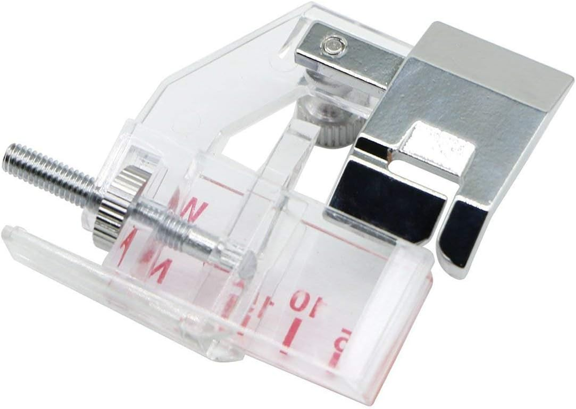 Adjustable Tap Bias Binder Foot for All Low Shank Snap-On Singer, Brother, Babylock, Euro-Pro, Janome, Kenmore, White, Juki, New Home, Simplicity, Elna and More! Adjustable Range from 5Mm to 20Mm image number 5