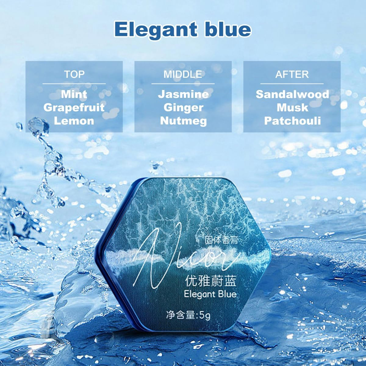 Solid Cologne 2 Pack All Natural and Organic Concentrated Men Solid Perfume with Cedar Wood, Jasmine, Vetiver, Geranium, Sandalwood Cologne for Mens Cologne Balm Travel Cologne Wax Men'S Fragrance image number 2