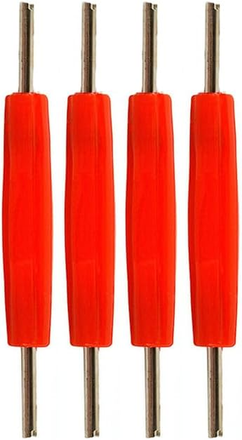 AIMALL 4PCS Tyre Valve Stem Remover Tool Set for Bike, Motorcycle & Vehicles, Lightweight, Portable, Corrosion-Resistant Steel Shaft, Durable Handle for Easy Tire Valve Removal