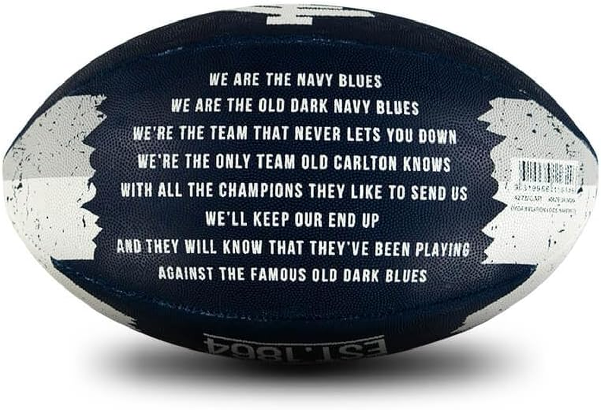 Sherrin AFL Carlton Blues Song Football, Size 2 image number 3
