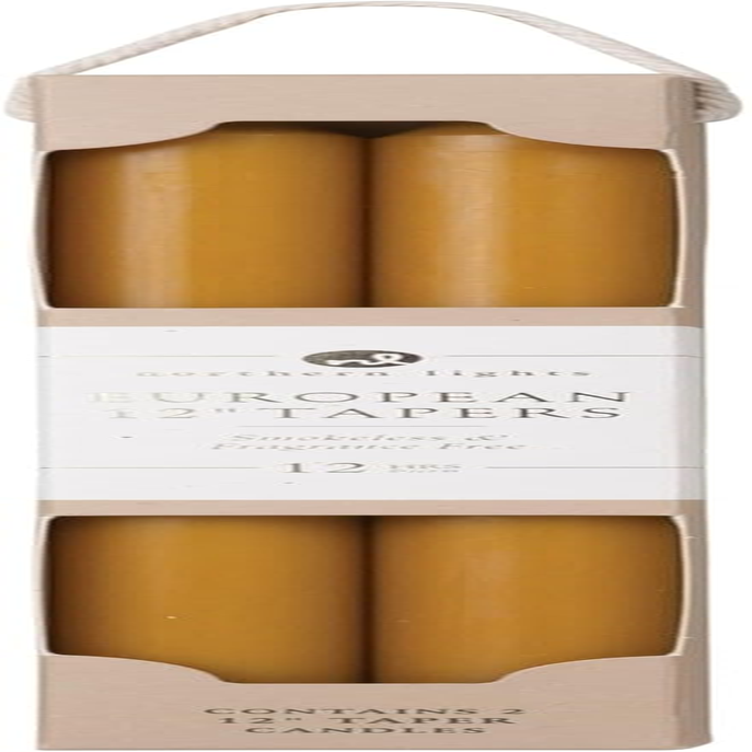 Northern Lights Candles - 12" 2PK Premium Tapers, Soft Pink - 72882