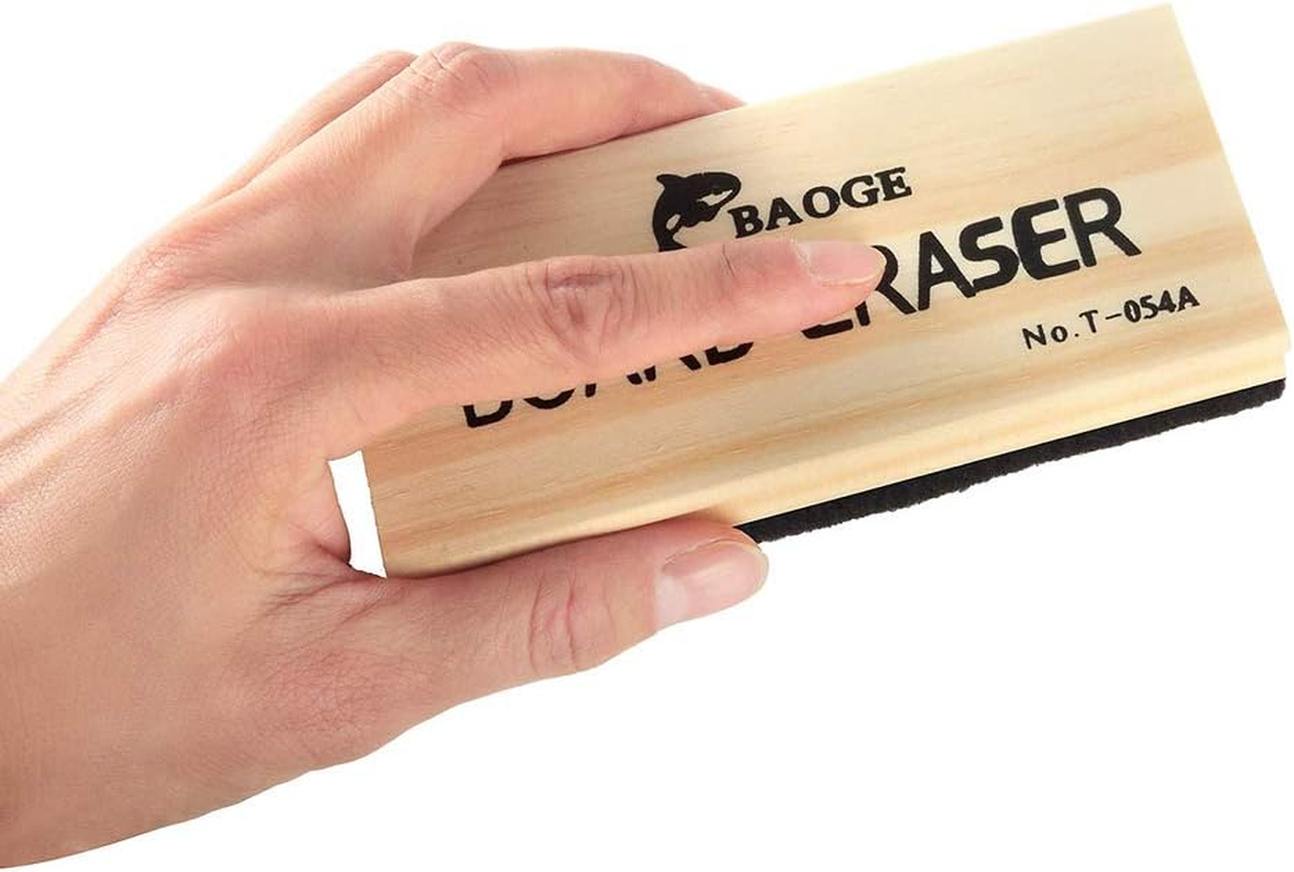 Chalk Eraser - Campus Style Pine Wood Chalkboard Blackboard Cleaner Wooden Felt Eraser Duster Engravable College Styled DIY Gift Office School Supply 2 Pack image number 6