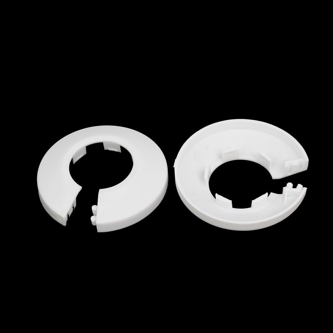 Uxcell 25Mm Plastic Wall Flange Radiator Water Pipe Cover White 4Pcs image number 2