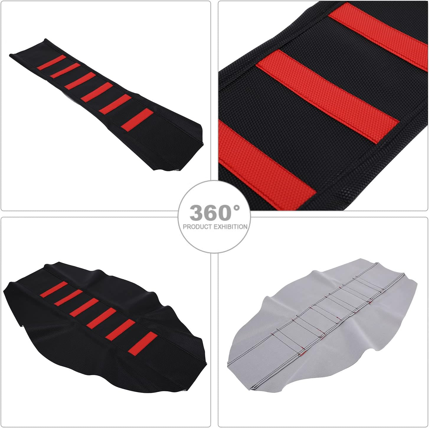 Dirt Bike Seat Cover Particle Surface Universal for CRF CR XR 50Cc - 450Cc RM KX KLX TTR PW Hawk 250 SSR Apollo RFZ TAO TAO Thumpstar Dirt Pit Bike Red image number 4