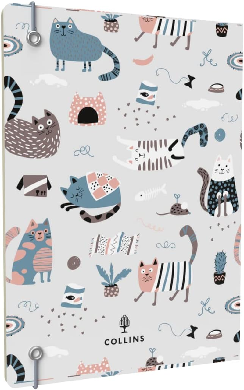 Collins Maru 2025 Planner - A5 Week to View Cut Flush Diary - Cats - (MR153.CT-25) - Weekly Planner with Cute Animal Design