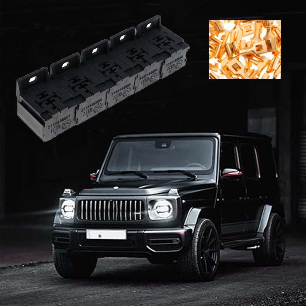 10 PCS Relay Base Holders, 12V/24V 30-80A 5 Pin Sockets with 50 Terminals 6.3Mm/0.24In Kits, Automobile Universal Replacement Accessories, for Most Cars, Trucks and Vans image number 6