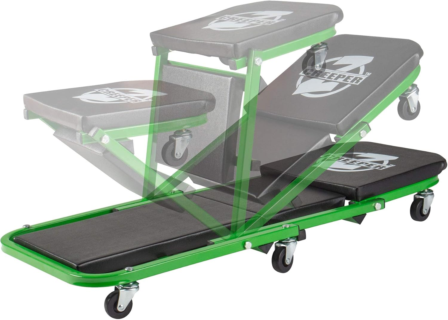 Pro-Lift C-2036DG Black/Green 300 Lbs Mechanic Creeper - Green image number 5