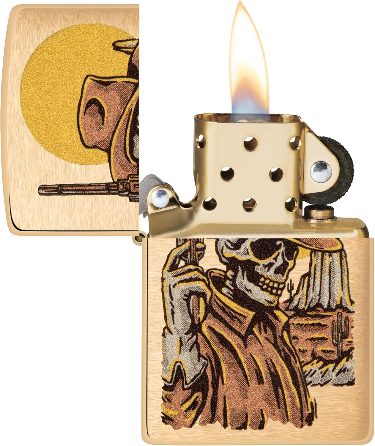 Zippo Cowboy Skull Design Lighter image number 5