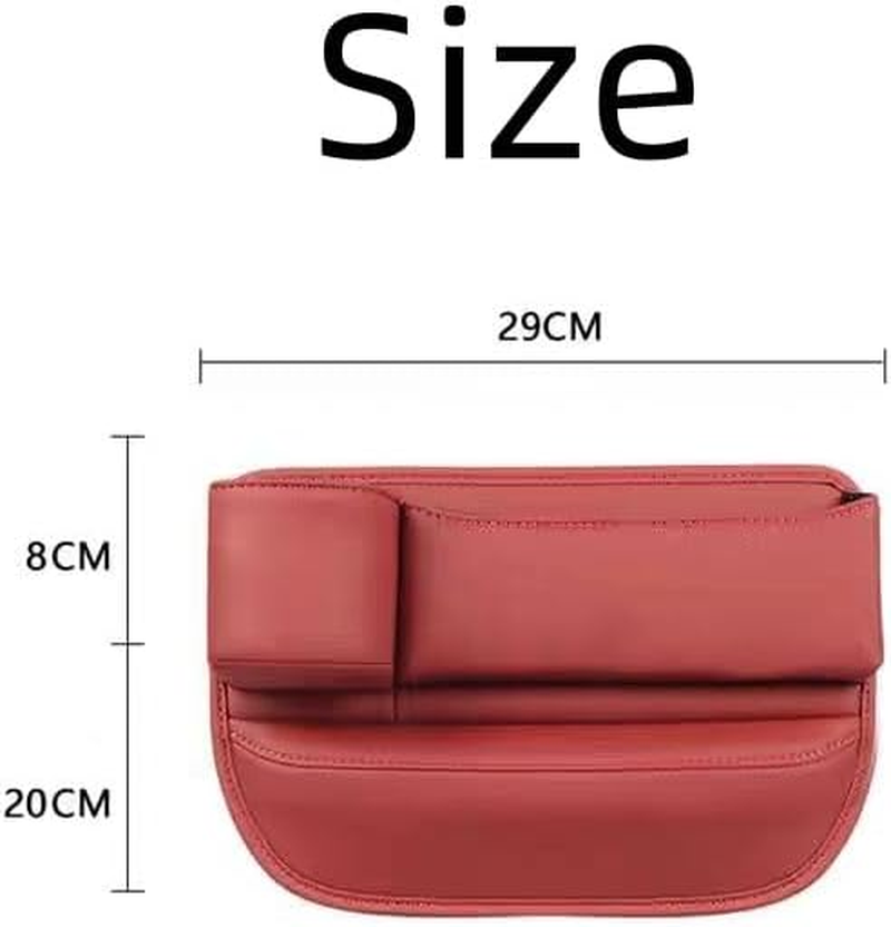 Car Seat Gap Filler,Car Seat Storage Box,Car Seat Gap Bag (Red Left 1) image number 3