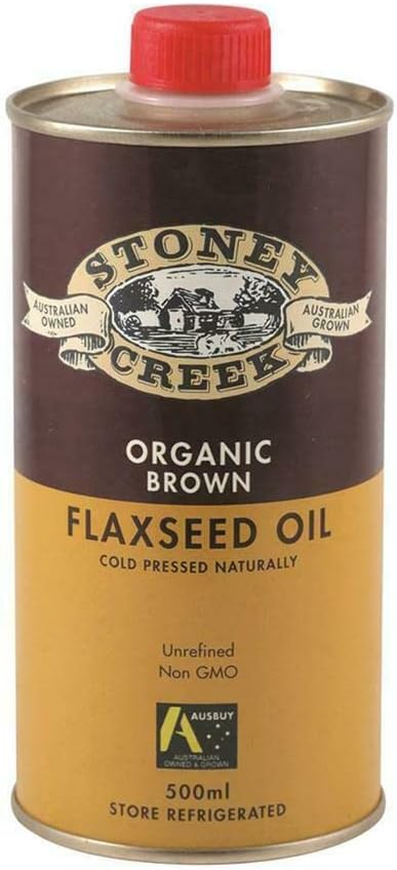 Stoney Creek Organic Brown Flaxseed Oil 500Ml