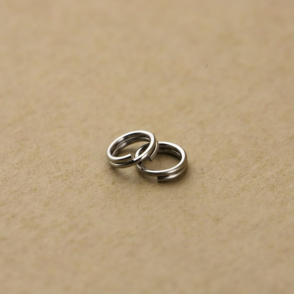 30PCS 5Mm Small Stainless Steel Split Rings, Double Loop Jump Rings Metal round Craft Findings for Key Chains Jewelry Making (5Mm, Steel Color)