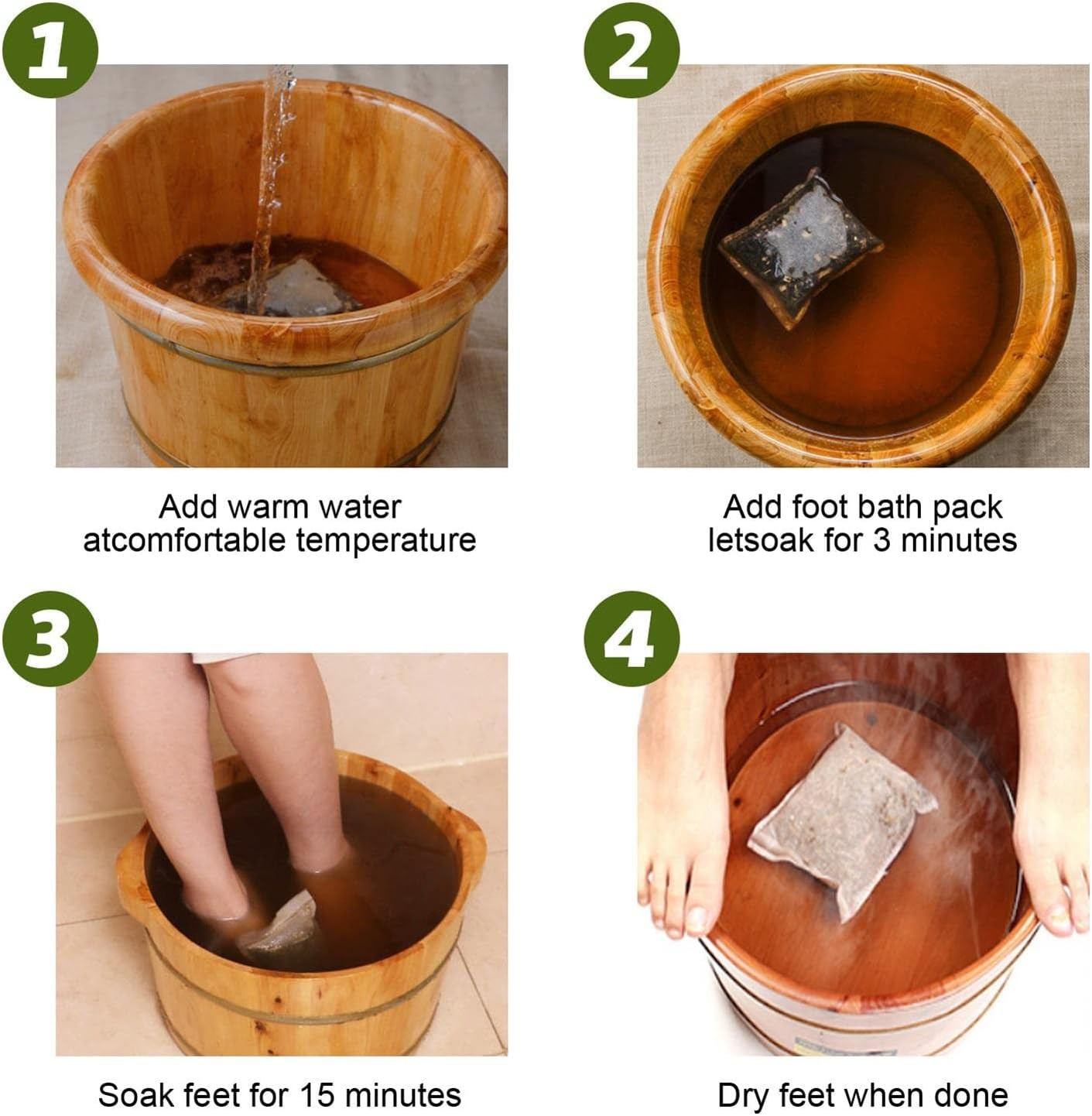 Foot Soaker Foot Powder,Chinese Medicinal Herbs Mugwort Herbal Bath Soak Bag Lymphatic Drainage for Feet Care Immunity Strengthen and Sleep Improval,Foot Therapeutic Herbal Bath Herbal Remedies image number 6